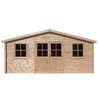 Image de Abri de jardin bois "Alex" - 20.20 m² - 4.80 x 4.00 x 2.39 m - 28 mm