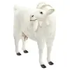 Image de Peluche Geante Chevre blanche 90 cm H 103 cm L