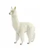Image de peluche Geante Lama Alpaga Blanc 165 cm H et 115 cm L