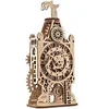 Image de Puzzle 3D Modèles mécaniques Ancienne Tour Horloge Bois