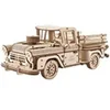 Image de Puzzle 3d Pick-up Bûcheron en bois