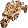Image de UGEARS UGR-S à Trois Roues Maquette en Bois à Construire Moto - Mécanique Puzzle 3D en Bois - Maquette Voiture a Monter avec Direction et Moteur Fonctionnels - DIY pour Les Fans de Casse-Tête en occasion ou reconditionné