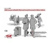 Image de WWII German Luftwaffe Pilots and Ground Personnel in Winter Uniform (5 figures) 1/48 - M48086