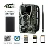 Image de Caméra de chasse 4g , avec batterie rechargeable de 5000mah, service de surveillance et de suivi des sentiers, avec vision nocturne sauvage