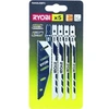 Image de - Carte 5 lames scie sauteuse FLUSHCUT bois 10 TPI, chantournage 14 TPI, inversé 10 TPI - RAK05JSBFC