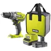 Image de RYOBI - Perceuse-visseuse sans fil 18V - 50 Nm - 500-1 800 tr/min - mandrin 13 mm - 1 batterie lithium+ 2,0 Ah - chargeur 2,0 A - Livrée en sac de transport en occasion ou reconditionné