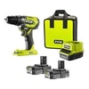 Image de Perceuse-visseuse à percussion Brushless e-torque 18V ONE+ - Batteries Lithium+ 2x 2,0 Ah R18PD5-220S