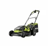 Image de Tondeuse Hybride - Ø 37 cm - 2 batteries LithiumPlus 36V 5,0 Ah - Noir et vert