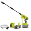 Image de RYOBI - Pistolet Haute Pression sans Fil 18V One+ RY18PW22A-125   Batteries 2.5Ah + Chargeur, Autonomie 15min, Pression 22 Bar, Réservoir Eau, Léger et Mobile, Nettoyage léger et Rinçage Uniquement en occasion ou reconditionné
