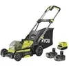 Image de Tondeuse Poussée 18V Brushless - Ø Coupe 40 cm - Ramassage et Mulching - 2 Batteries 18V 4,0 Ah et Chargeur - RY18LMX40C-240