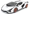 Image de 1/18 Lamborghini Sian Hybride - Blanche Et Noire