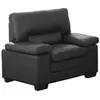 Image de Fauteuil en cuir de buffle MIMAS - Noir