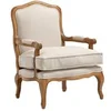 Image de Fauteuil bergère en tissu MAHAUX - Beige