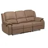 Image de Canapé 3 places relax en microfibre HERNANI - Taupe