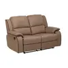 Image de Canapé 2 places relax en microfibre HERNANI - Taupe