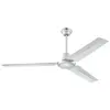 Image de WESTINGHOUSE LIGHTING 7250140 VENTILATEUR POUR PLAFOND INDUSTRIAL AVEC INTERRUPTEUR MURAL ET MODE ETE/HIVER ARGENT Ø 142 CM