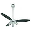 Image de CEILING FANS VENTILATEUR DE PLAFOND EN NICKEL BROSSE/WENGE ARGENTE 105 CM