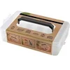 Image de Boîte de Rangement Empilable avec poignée - Organisation et Praticité pour Vos Fournitures de Couture - 25 x 16 x 7 cm -(...) - Transparent