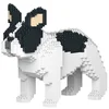 Image de Jekca Blocs De Construction - Chien Bouledogue Français Blanc Et Noir