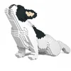 Image de Jekca Blocs De Construction -chien Bouledogue Francais Qui Fait Du Yoga Caille Noir