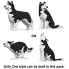 Image de Jekca Blocs De Construction - Chien Husky (4 En 1) Noir Standard