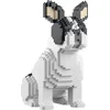 Image de Jekca - Blocs De Construction -chien Bouledogue Francais Assis Caille Noir