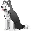 Image de Jekca Blocs De Construction - Mini Husky Noir