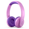 Image de PHILIPS Casque sans Fil pour Enfants, Casque sans Fil Bluetooth pour Enfant a Volume Limité, Casque sans Fil pour Enfants, Auxtonomie de 28 Heures, Design Coloré et Léger Rose et Violet avec Lumières en occasion ou reconditionné