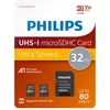 Image de Pack Duo Carte Micro SDHC 32GB Class 10 UHS-I U1 inclus Adapter