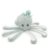 Image de Peluche Ptipotos-Pieuvre maman bebe menthe