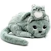 Image de Peluche chat Miaou maman et son bebe vert menthe - les Ptipotos
