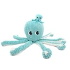 Image de Les Déglingos Les PTIPOTOS by Peluche FILOU LA Pieuvre Maman and Bebe Bleu Aqua