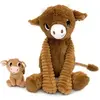 Image de Peluche Deglingos Ptipotos Vache Maman/Bebe Marron TU 76050