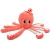 Image de Peluche Ptipotos Pieuvre Filou Maman et Bébé Corail 45 cm