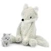 Image de PTIPOTOS by Les DEGLINGOS - FRIMOU Le Renard Maman/Bebe - Peluche Ultra Douce - Cadeau Naissance Anniversaire Noel - 37CM - Blanc en occasion ou reconditionné
