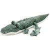 Image de Peluche crocodile Croketou maman et son bébé vert