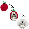 Image de Peluche Deglingos Flipetz Veggies Koala Framboise Rouge TU 80112