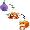 Image de Peluche Deglingos Flipetz Veggies Renard Figue Violet TU 80113