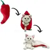 Image de Peluche Deglingos Flipetz Veggies Chat Piment Rouge TU 80114