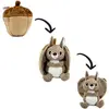 Image de Peluche Deglingos Flipetz Veggies Ecureuil Gland Marron TU 80116