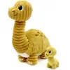 Image de Peluche Deglingos Ptipotos Diplodocus Maman/Bebe Jaune TU 76300