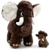 Image de Peluche Deglingos Ptipotos Mammouth Papa Bebe Marron TU 76320