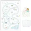 Image de Tapis de jeu puzzel et maisonnette Play&Go Village Blanc 120x180x1,4 cm PGTIL6VILL1