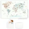 Image de Tapis de jeu puzzel et maisonnette Play&Go Worldmap Blanc 120x180x1,4 cm PGTIL6WRLC1