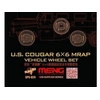 Image de U.s.cougar 6x6 Mrap Vehicle Wheel Set - 1:35e --model