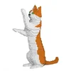 Image de Jekca Blocs De Construction -chat Calico Roux Debout