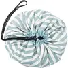 Image de Tapis de jeu et sac de rangement Play&Go Stripes Green Vert 140 cm PGNOR1SGRN1