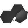 Image de Kit d'extension de panneaux lumineux - - Ultra Black Hexagons - LED - Compatible Alexa