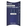Image de Pilot set 3 cartouches v5 7 rechargeable rouge bxs-ic-r-s3