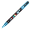 Image de Marqueur Posca - Pointe conique fine - Bleu clair pailleté - Posca